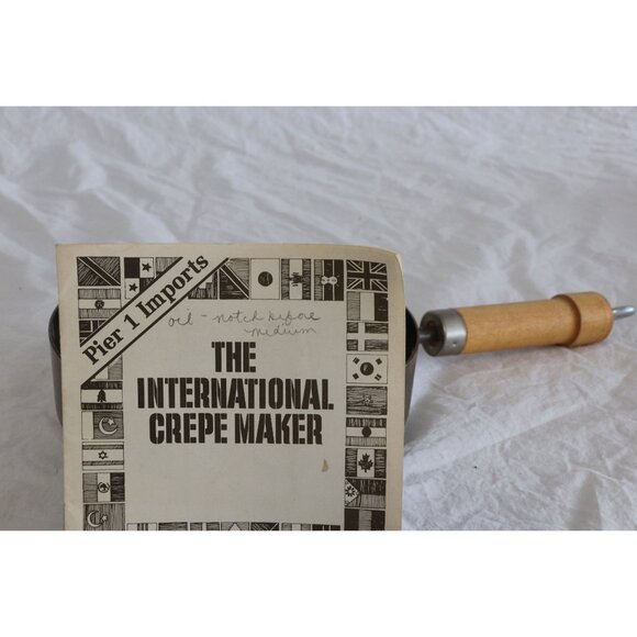 Vintage Pier 1 Imports International Crepe Maker With Original Instructions - Picture 4 of 10